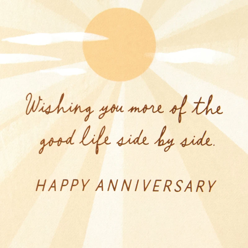 Wishing You the Good Life Side by Side Anniversary Card for only USD 4.59 | Hallmark