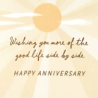 Wishing You the Good Life Side by Side Anniversary Card for only USD 4.59 | Hallmark