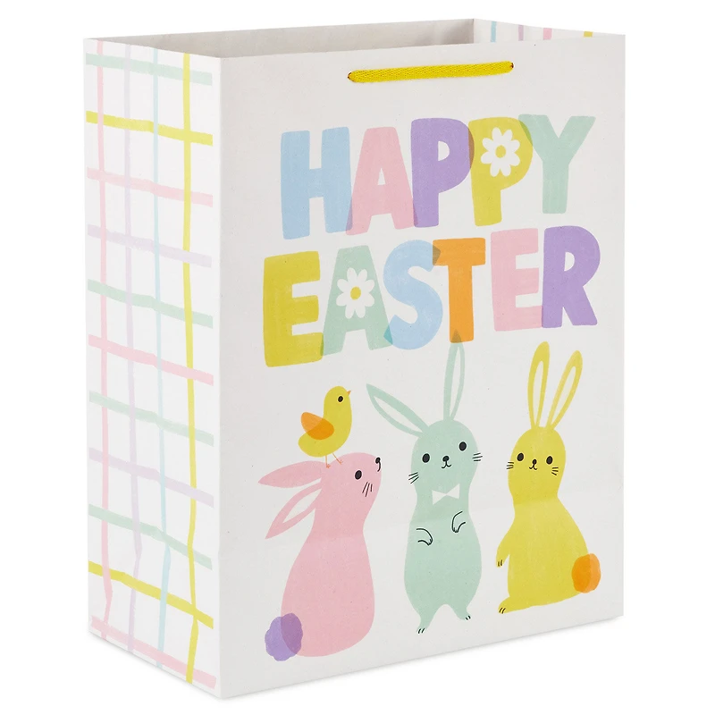 13" Happy Easter With Pastel Bunnies Large Gift Bag for only USD 4.49 | Hallmark