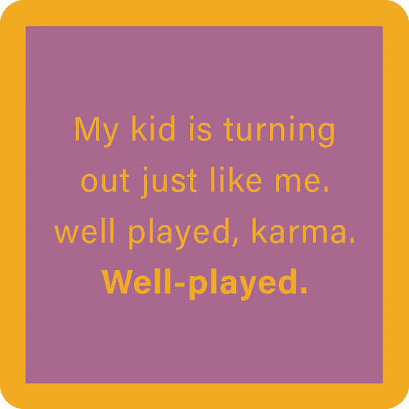 Drinks on Me Well Played Karma Funny Coaster for only USD 4.99 | Hallmark