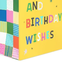 13" Hugs, Kisses and Birthday Wishes on Yellow Large Gift Bag for only USD 4.99 | Hallmark