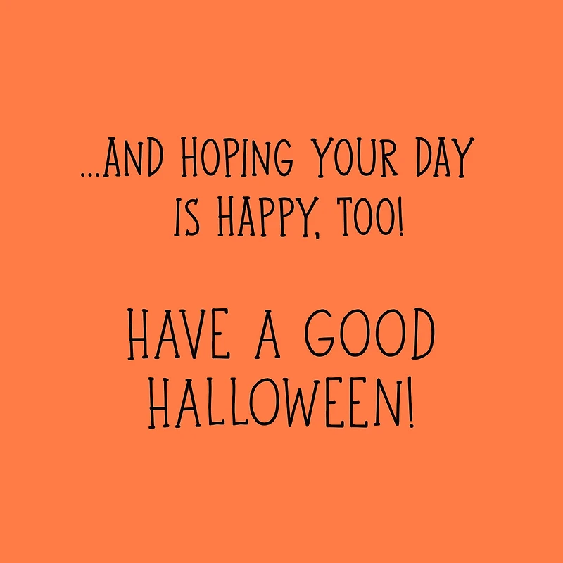 Thinking Smiley Thoughts of You Halloween Card for only USD 2.00 | Hallmark