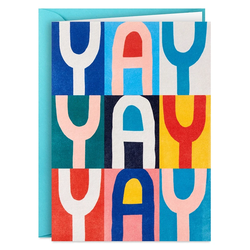 Yay Letter Blocks Blank Thank You Notes, Pack of 10 for only USD 10.49 | Hallmark