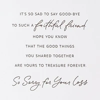 A Faithful Friend to Treasure Sympathy Card for Loss of Dog for only USD 5.59 | Hallmark