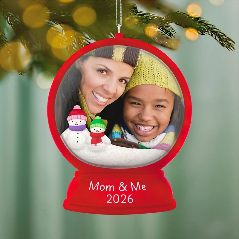 Mom and Me Snow Globe 2026 Photo Frame Ornament for only USD 19.99 | Hallmark