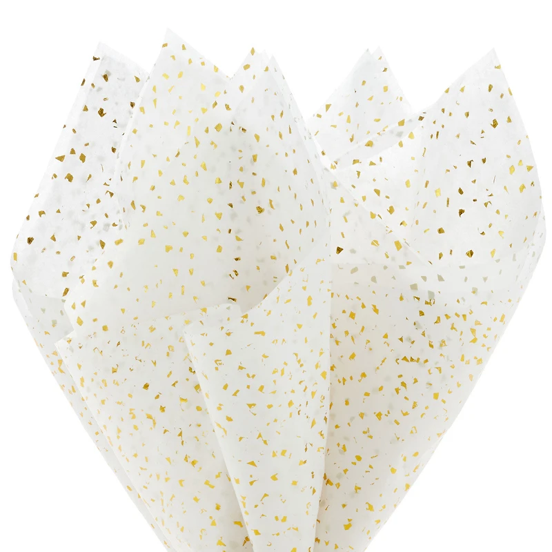Gold Foil Flecks on White Tissue Paper, 4 sheets for only USD 2.49 | Hallmark
