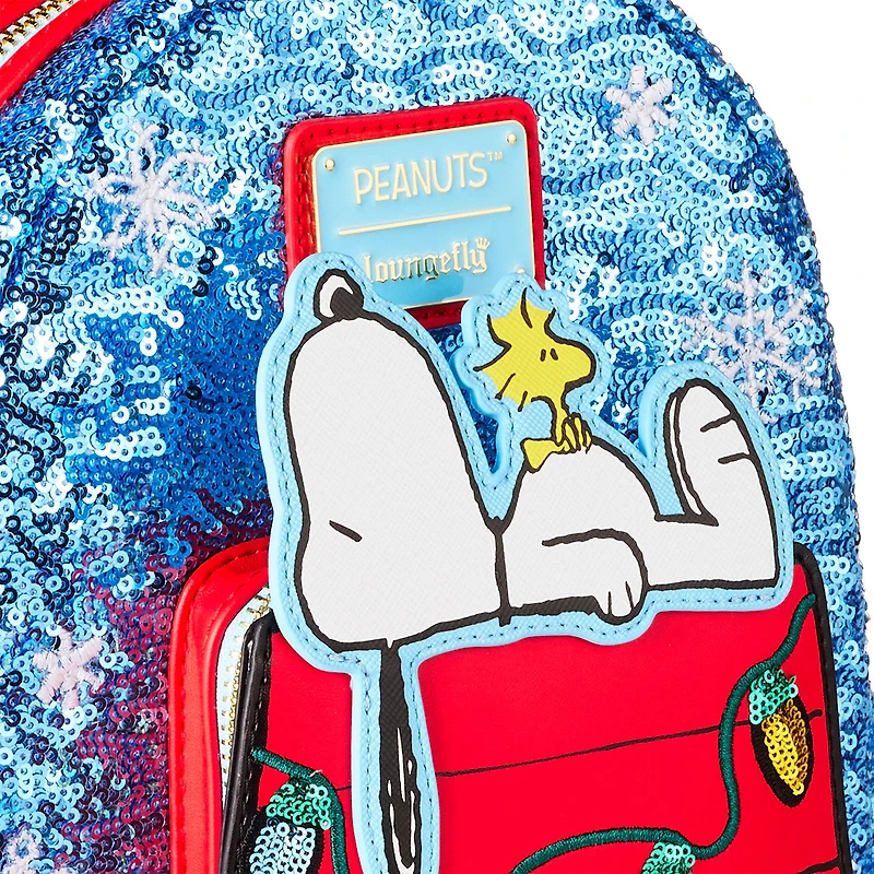 Loungefly Peanuts Sequin Holiday Mini Backpack for only USD 90.00 | Hallmark
