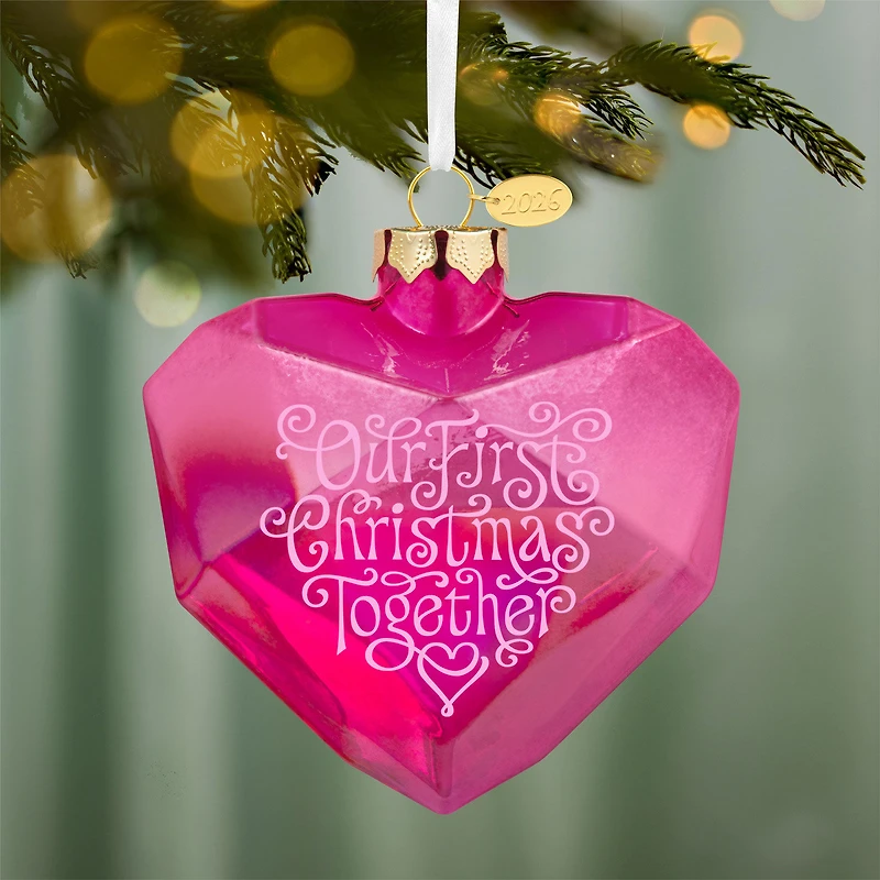 Our First Christmas Together 2026 Glass Ornament for only USD 28.99 | Hallmark