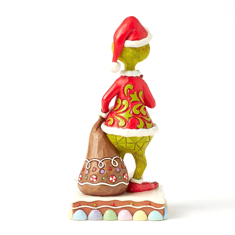 Jim Shore Grinch With Presents Eating Gingerbread Figurine, 8" for only USD 69.99 | Hallmark