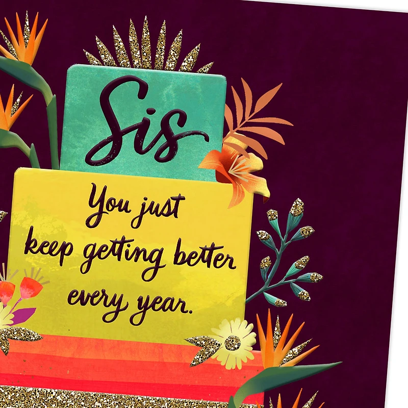 You Just Keep Getting Better Birthday Card for Sister for only USD 4.59 | Hallmark