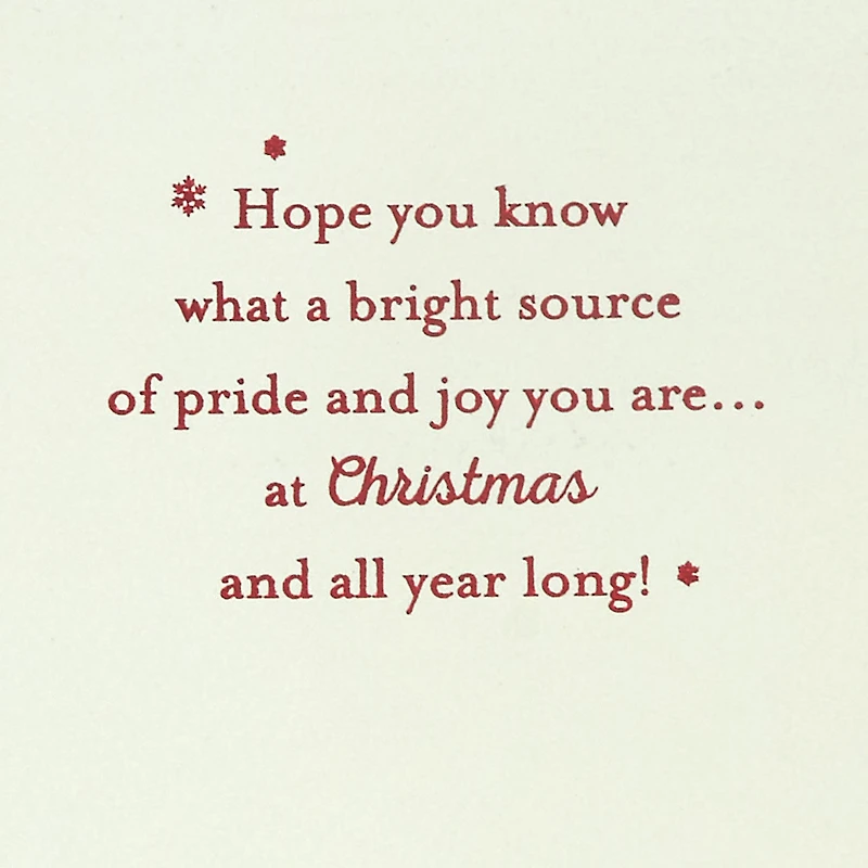 Pride and Joy Christmas Card for Son for only USD 5.59 | Hallmark