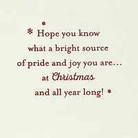 Pride and Joy Christmas Card for Son for only USD 5.59 | Hallmark