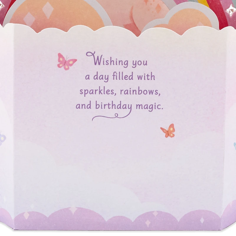 Unicorn Rainbow Musical 3D Pop-Up Birthday Card With Light for only USD 9.99 | Hallmark