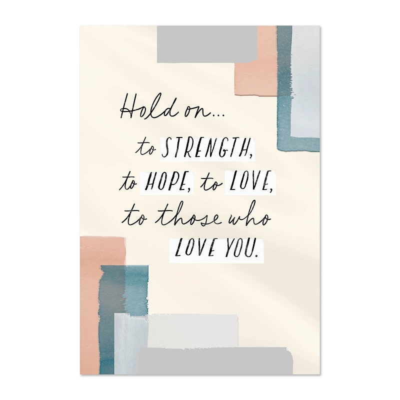 Hold On to Strength, Hope, Love Cancer Support Card for only USD 4.59 | Hallmark