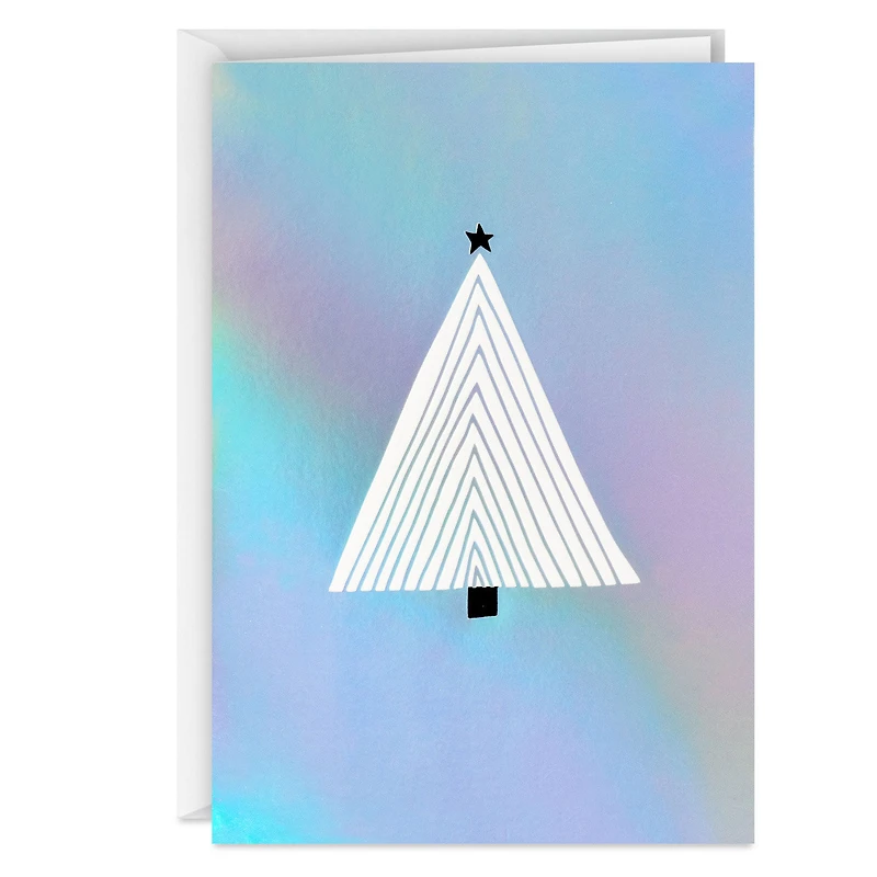 Geometric Tree on Silver Foil Boxed Christmas Cards, Pack of 16 for only USD 12.49 | Hallmark