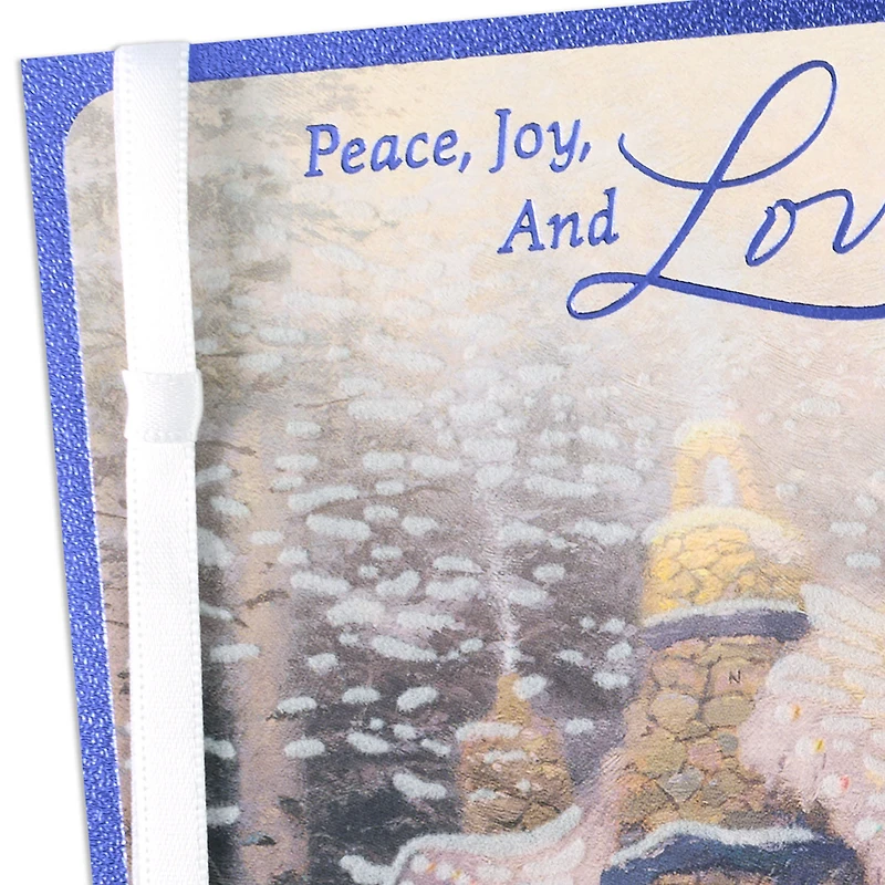 Thomas Kinkade Peace, Joy and Love Religious Christmas Card for only USD 5.99 | Hallmark