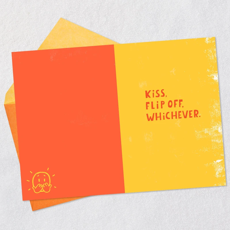 Kiss Goodbye or Flip Off Funny Retirement Card for only USD 4.49 | Hallmark