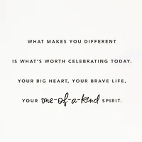 You're One of a Kind Birthday Card for only USD 7.99 | Hallmark