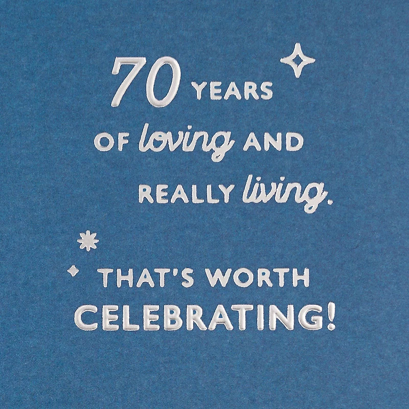 Celebrating You 70th Birthday Card for only USD 2.99 | Hallmark