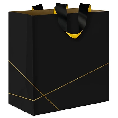 7.7" Gold Lines on Black Medium Gift Bag for only USD 6.79 | Hallmark