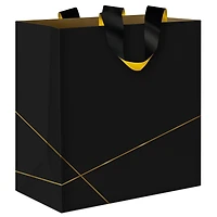 7.7" Gold Lines on Black Medium Gift Bag for only USD 6.79 | Hallmark