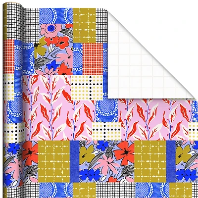 Vibrant Vintage Patchwork Wrapping Paper Roll, 20 sq. ft. for only USD 4.99 | Hallmark