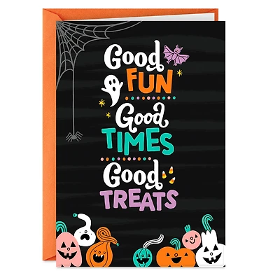 Good Fun, Good Times, Good Treats Halloween Card for only USD 2.00 | Hallmark