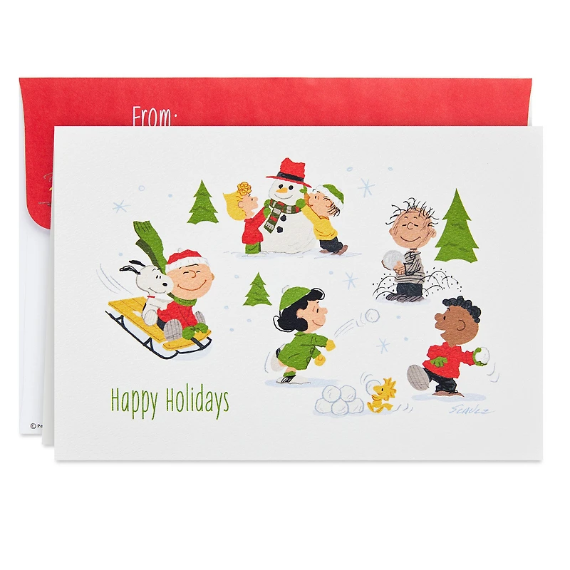 Peanuts Jolly Snow Fun Boxed Christmas Cards, Pack of 16 for only USD 15.49 | Hallmark