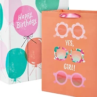 Sunglasses and Balloons 2-Pack Birthday Gift Bag Bundle for only USD 8.99 | Hallmark