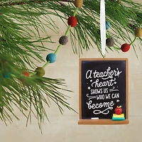 A Teacher's Heart Blackboard Hallmark Ornament for only USD 14.99 | Hallmark