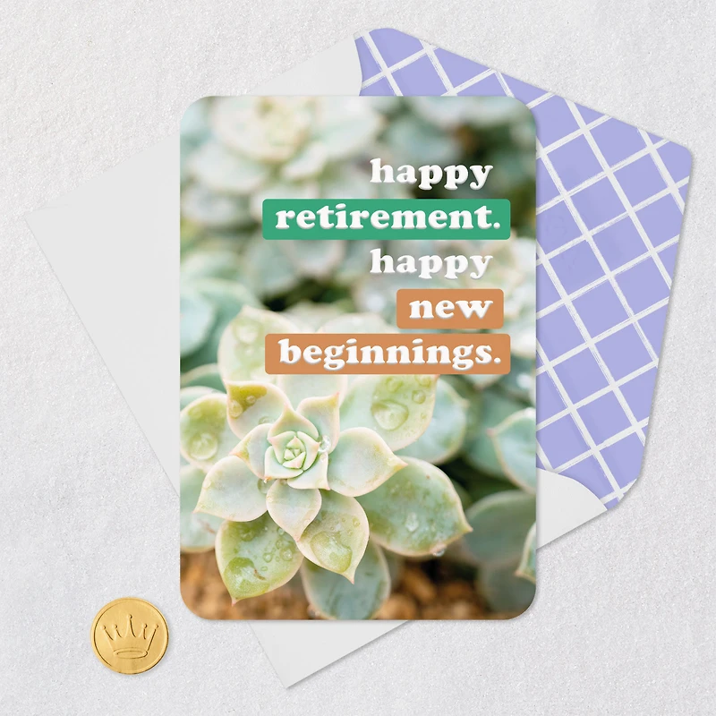 Happy New Beginnings Retirement Card for only USD 2.99 | Hallmark