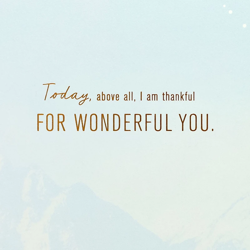 Thankful for Wonderful You Birthday Card for Husband for only USD 6.59 | Hallmark