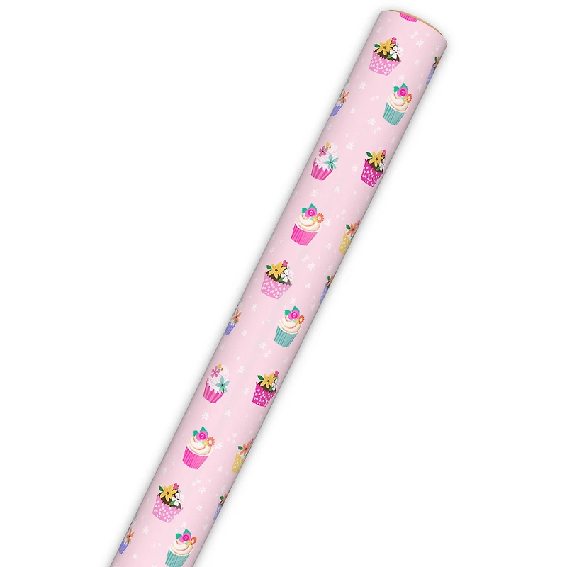 Cupcakes on Pink Wrapping Paper Roll, 20 sq. ft. for only USD 4.99 | Hallmark