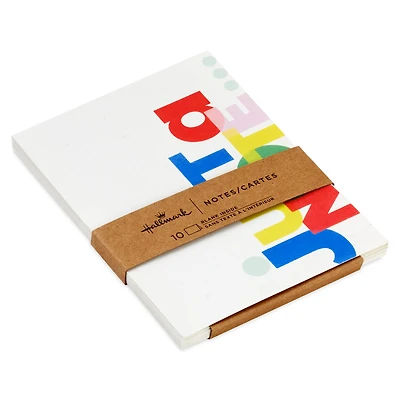 Just a Note Colorful Lettering Blank Notes, Pack of 10 for only USD 5.00 | Hallmark