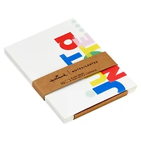 Just a Note Colorful Lettering Blank Notes, Pack of 10 for only USD 5.00 | Hallmark