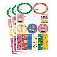 Vanilla-Scented Colorful Birthday Gift Tags and Stickers, 3 sheets for only USD 3.99 | Hallmark