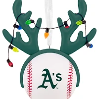 MLB Oakland Athletics™ Reindeer Baseball Hallmark Ornament for only USD 12.99 | Hallmark
