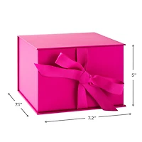 7.2" Solid Hot Pink Large Square Gift Box for only USD 6.99 | Hallmark