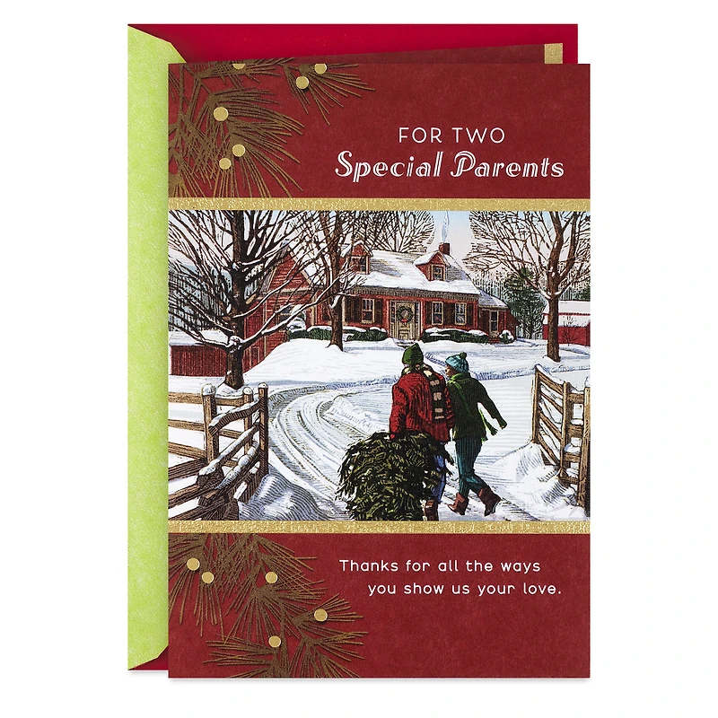 For Two Special Parents Christmas Card From All for only USD 5.59 | Hallmark