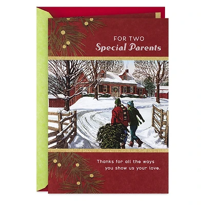 For Two Special Parents Christmas Card From All for only USD 5.59 | Hallmark