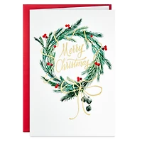 Pine and Berry Wreath Packaged Christmas Cards, Set of 5 for only USD 5.00 | Hallmark