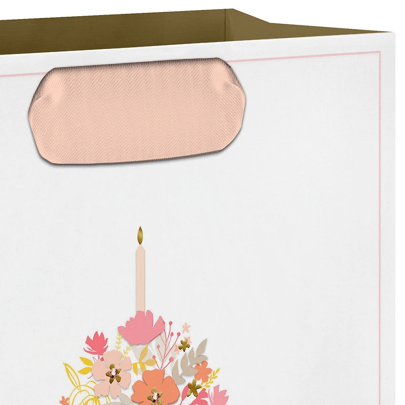 7.7" Make a Wish Floral Cupcake Medium Gift Bag for only USD 7.79 | Hallmark