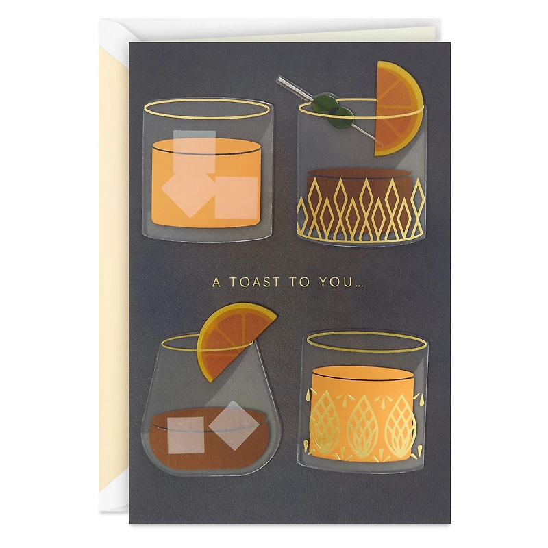 A Toast to You Birthday Card for only USD 9.59 | Hallmark