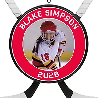 Hockey Star Personalized Photo Ornament, Custom Photo and Text for only USD 30.99 | Hallmark