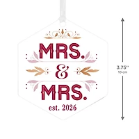 Mrs. & Mrs. Metal Personalized Ornament, Custom Text for only USD 17.99 | Hallmark