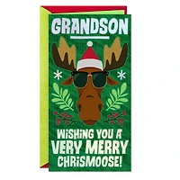 Merry Chrismoose Funny Money Holder Christmas Card for Grandson for only USD 3.99 | Hallmark