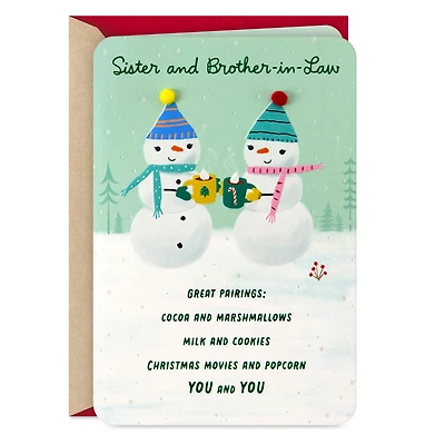 You're a Great Pairing Christmas Card for Sister and Brother-in-Law for only USD 5.99 | Hallmark