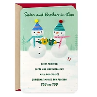 You're a Great Pairing Christmas Card for Sister and Brother-in-Law for only USD 5.99 | Hallmark