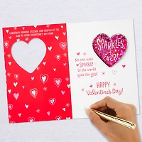 Sparkles Forever Granddaughter Valentine's Day Card With Sticker for only USD 4.99 | Hallmark