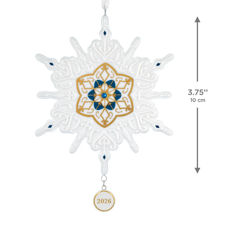 Snowflake 2026 Porcelain Ornament for only USD 24.99 | Hallmark